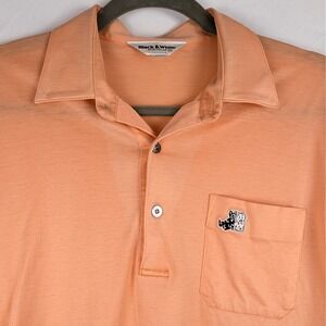 RARE Vtg Black & White Sportswear Polo Shirt Long Sleeve‎ Dog Lover Embroidered